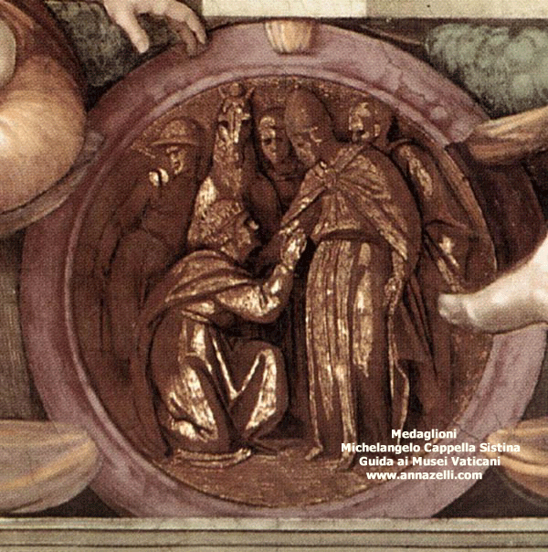 medaglioni michelangelo volta cappella sistina