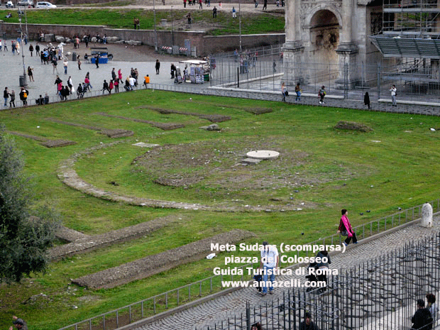 meta sudans piazza del colosseo roma