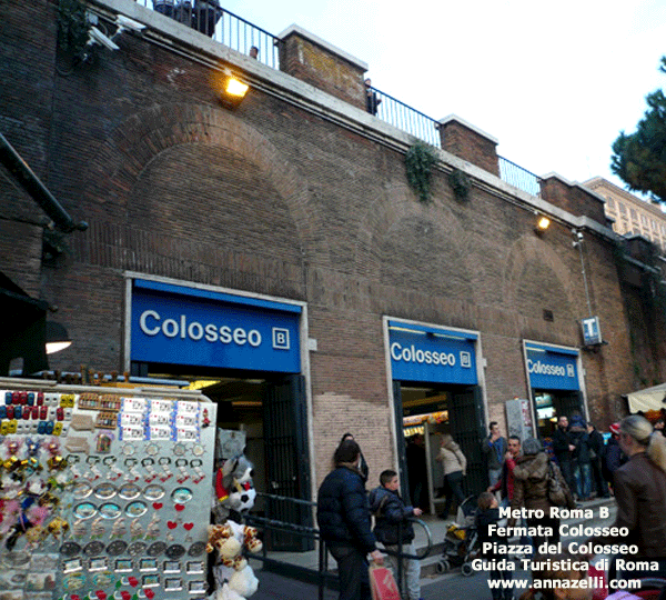metropolitana B fermata Colosseo piazza del Colosseo Roma