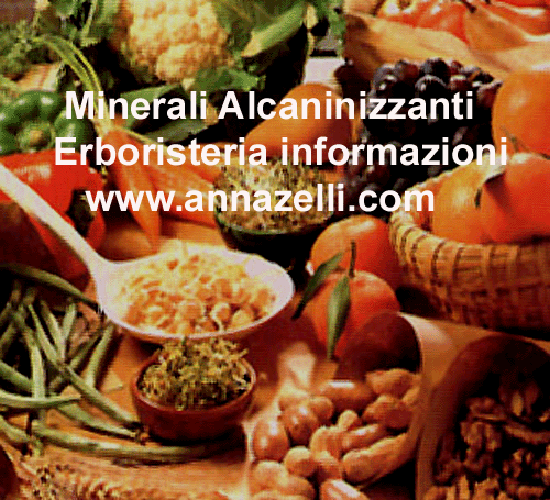 ALCALINIZZANTI,SALI MINERALI ALCALINIZZANTI,ERBORISTERIA, NATUROPATIA INFORMAZIONI