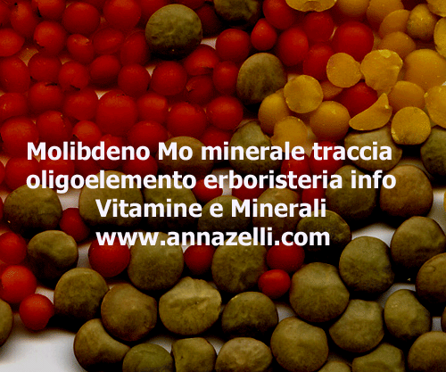 MOLIBDENO MO MINERALE TRACCIA OLIGOELEMENTO, ERBORISTERIA
