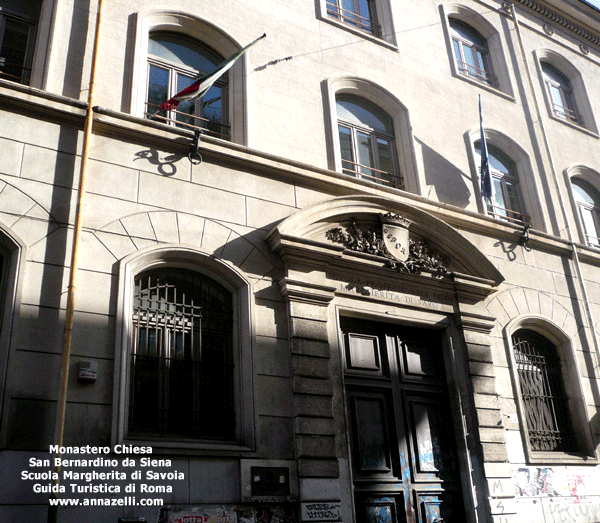 monastero chiesa san bernardino da siena scuola margherita di savoia roma