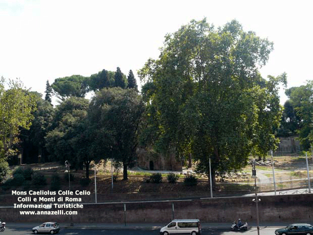 mons caeliolus colle celio colli e monti di roma