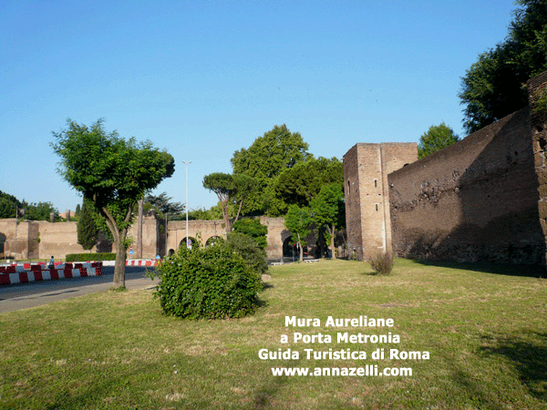 mura aureliane a porta metronia roma