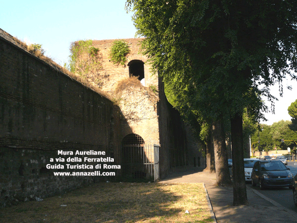 mura aureliane via della ferratella roma