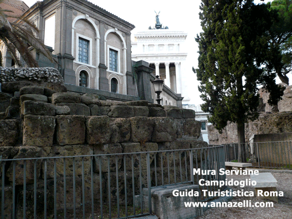mura serviane al campidoglio roma