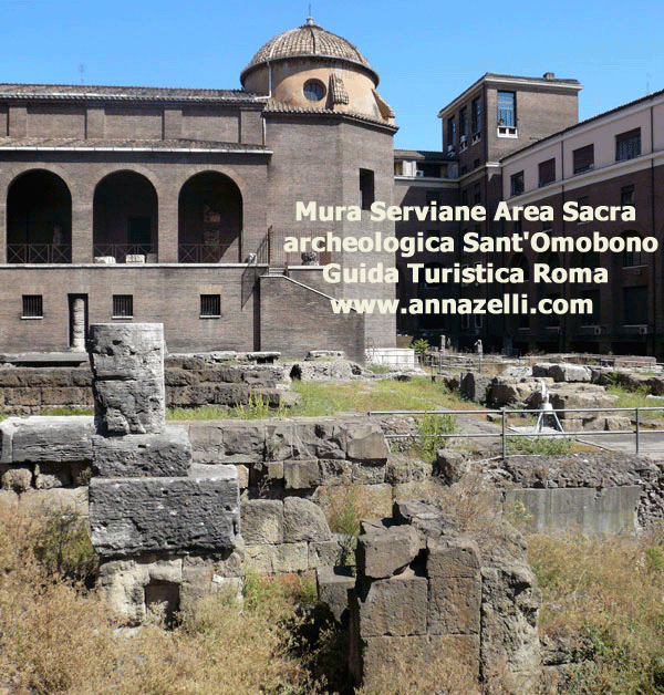 mura serviane aera sacra archelogica sant'omobono roma