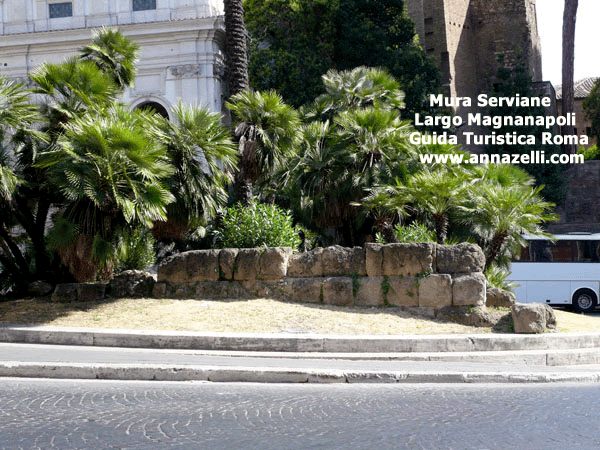 mura serviane largo magnanapoli roma