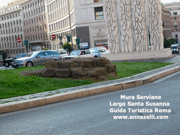 mura serviane largo di santa susanna roma