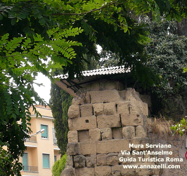mura serviane via di sant'anselmo roma