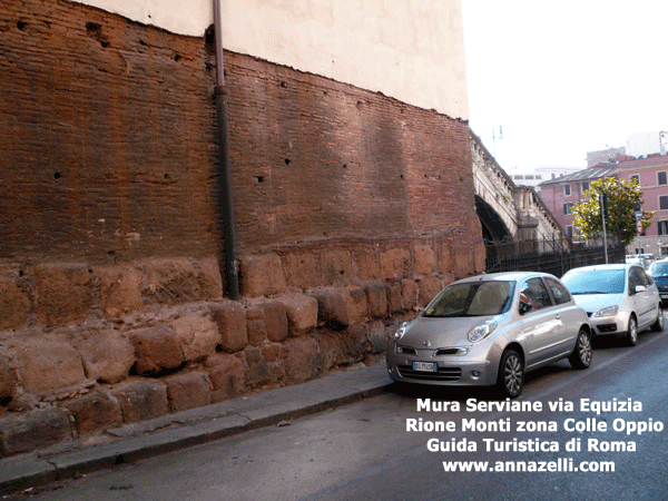 mura serviane via equizia roma