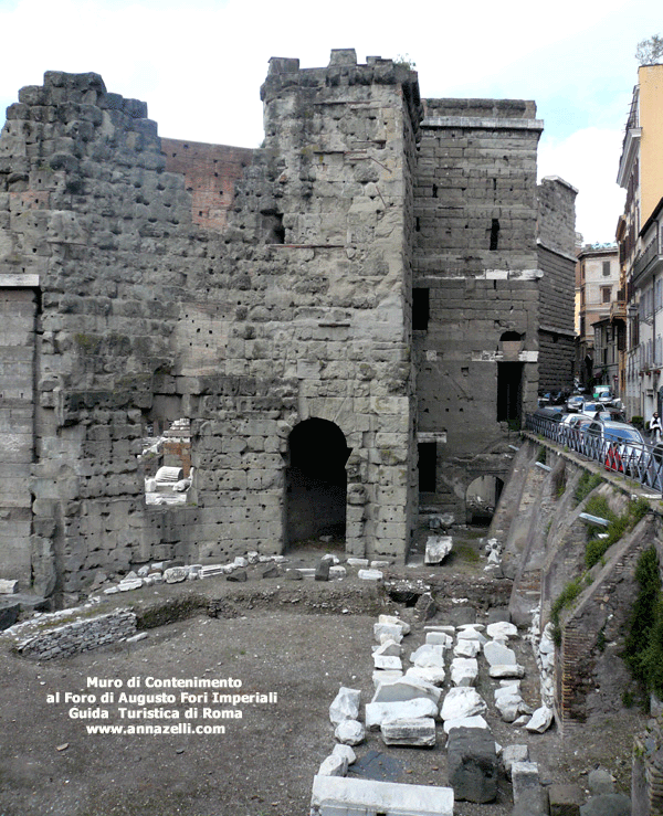 muro di separazione tra la suburra e il foro di augusto roma