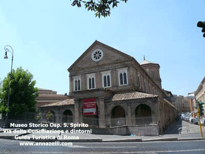 museo storico ospedale santo spirito via della conciliazione e dintorni roma