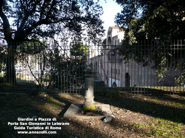 nasone ai giardini di piazza di porta san giovani in laterano roma
