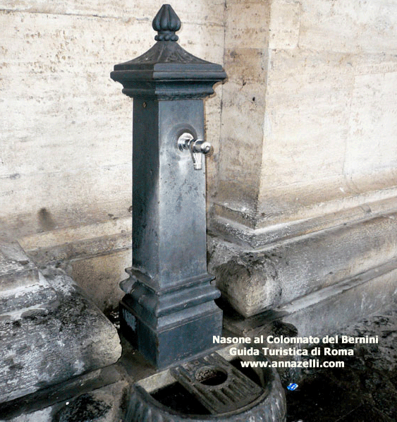 nasone al colonnato di piazza san pietro in vaticano