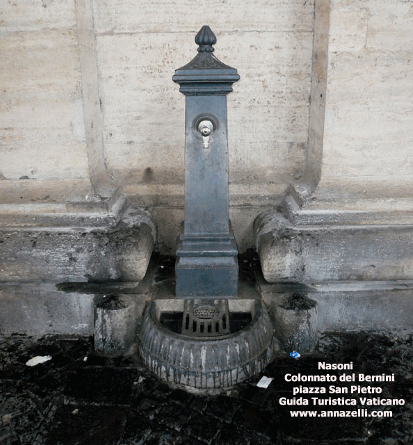 nasoni del colonnato di piazza san pietro vaticano roma