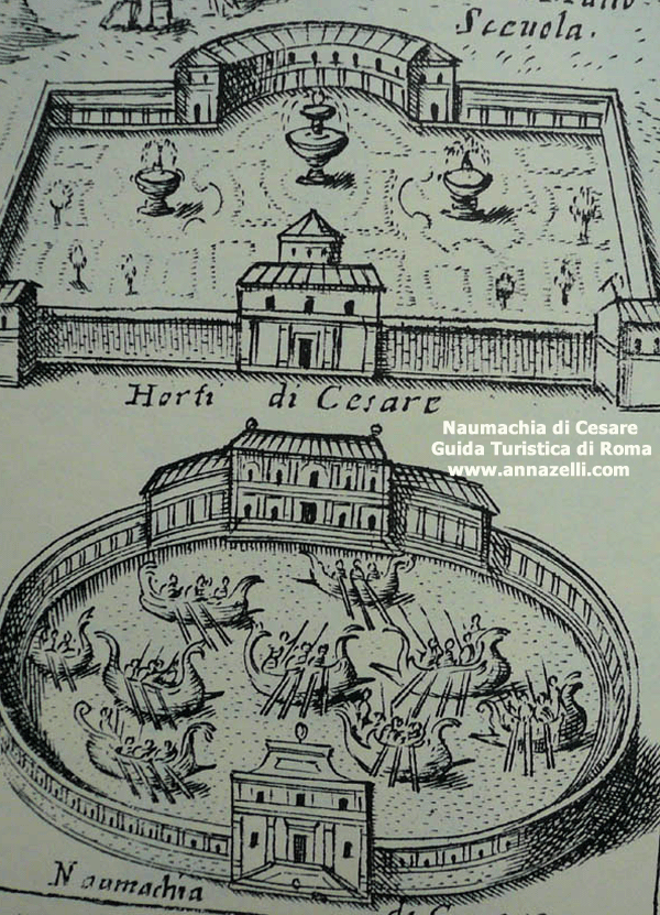 naumachia di cesare augusto circhi e stadi di roma antica