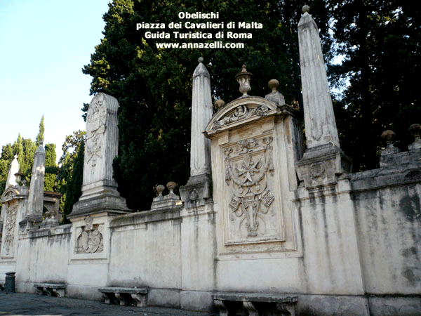 obelischi piazza dei cavalieri di malta (obelischi di roma)