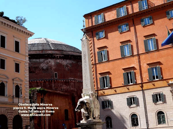 obelisco della minerva piazza santa maria sopra minerva (obelischi di roma)