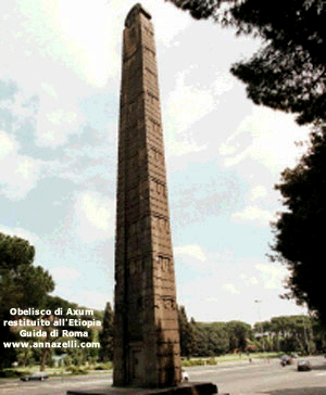 obelisco di axum caracalla e dintorni roma (scomparso)
