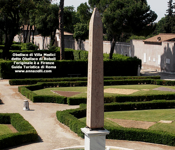 obelisco di villa medici (obelischi di roma)