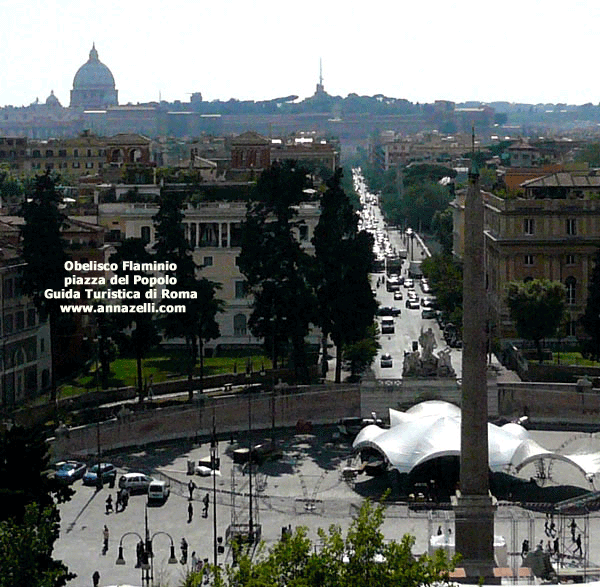 obelisco flaminio piazza del popolo (obelischi di roma)