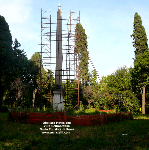 obelisco matteiano villa celimontana (obelischi di roma)