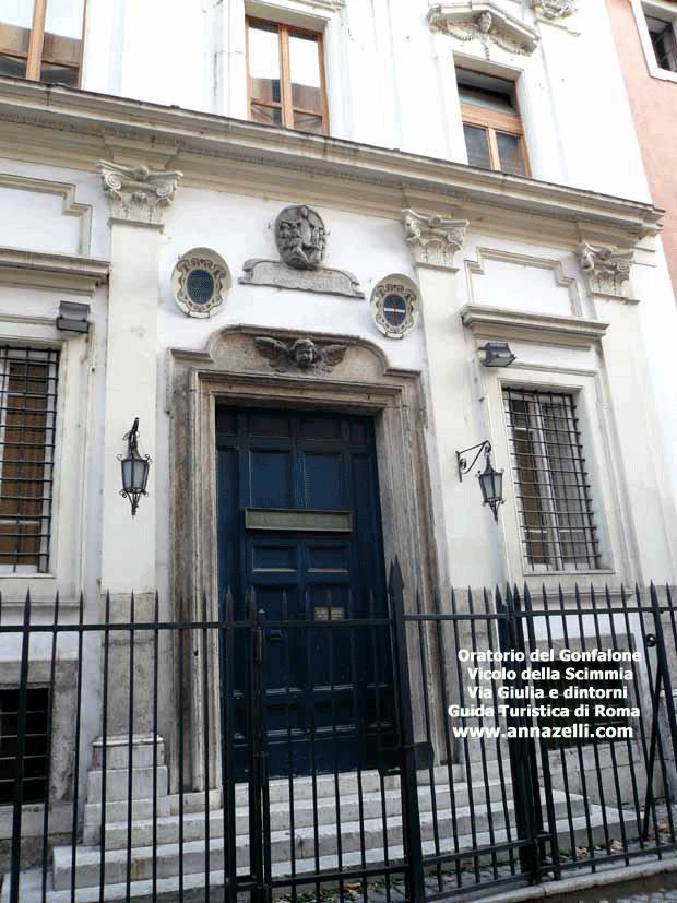 oratorio del gonfalone vicolo della scimmia via giulia e dintorni roma