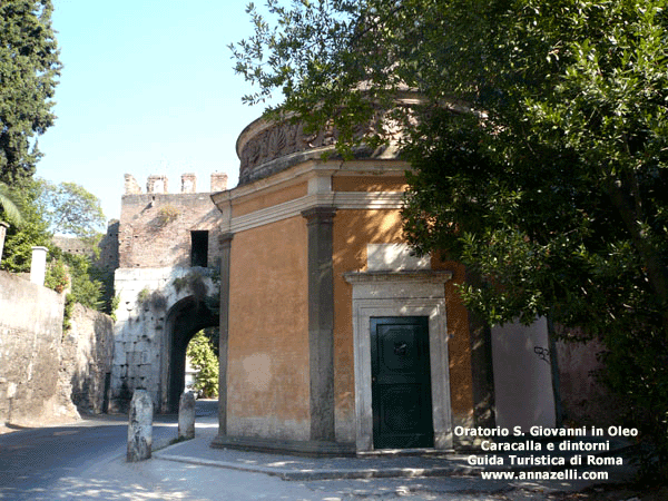 oratorio di san giovanni in oleo a porta latina caracalla e dintorni (roma)