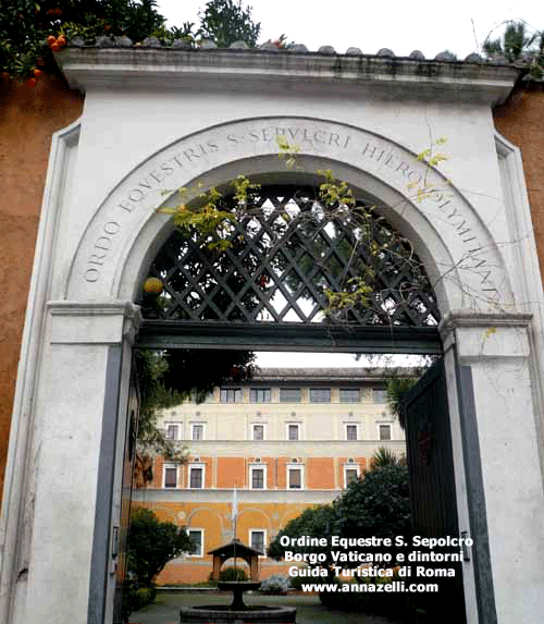 ordine equestre del santo sepolcro borgo e dintorni roma