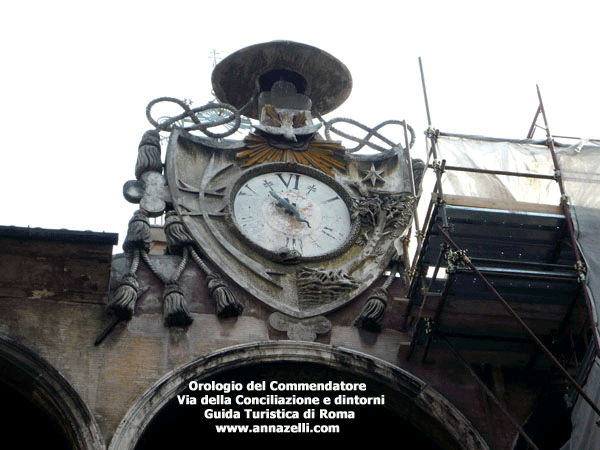 orologio palazzo del commendatore via della conciliazione e dintorni roma