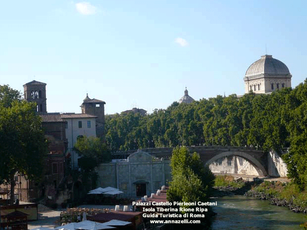 palazzi castello pierleoni caetani isola tiberina roma
