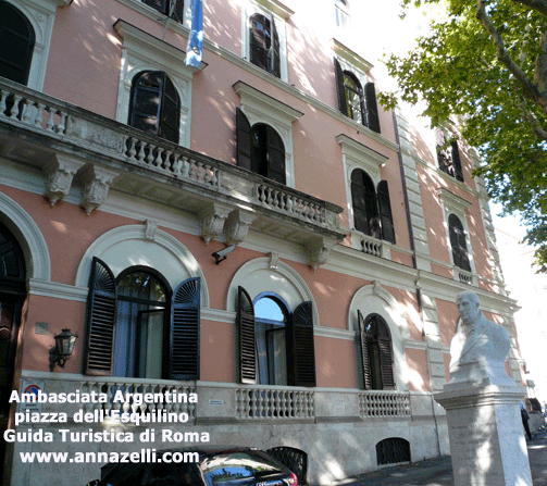 palazzo ambasciata argentina piazza dell'esquilino roma
