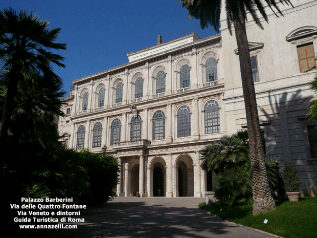 palazzo barberini via delle quattro fontane via veneto e dintorni roma