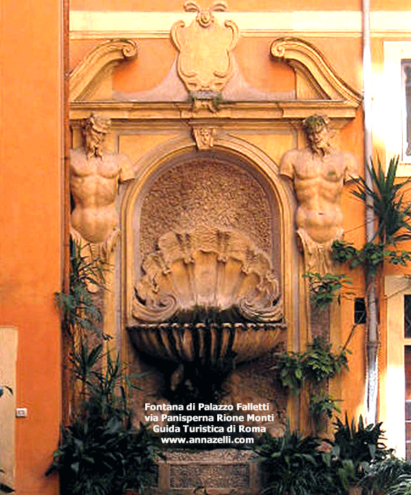 palazzo falletti fontana via panisperna roma