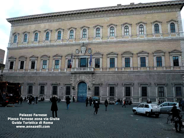 palazzo farnese piazza farnese via giulia e dintorni roma