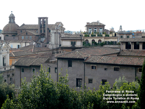 panorama di roma da campidoglio e dintorni (roma)