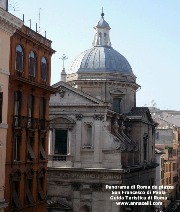 panorama di roma da piazza san francesco di paola roma