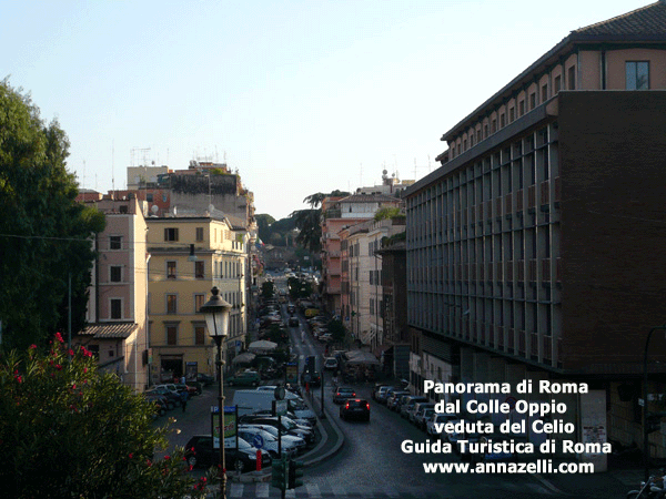 panorama di roma dal parco del colle oppio roma