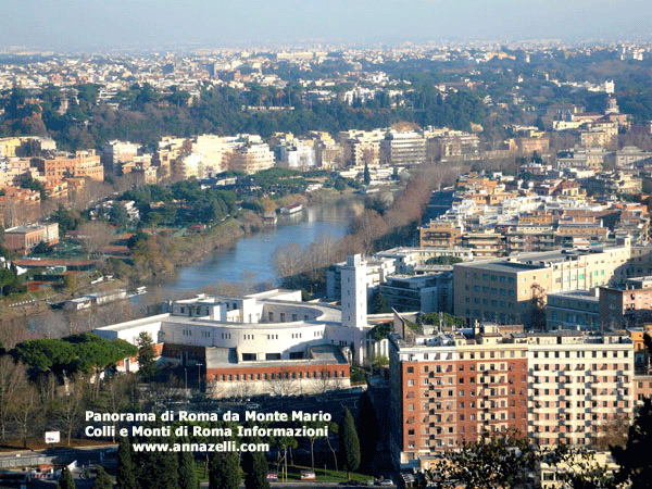 panorama di roma dallo zodiaco monte mario