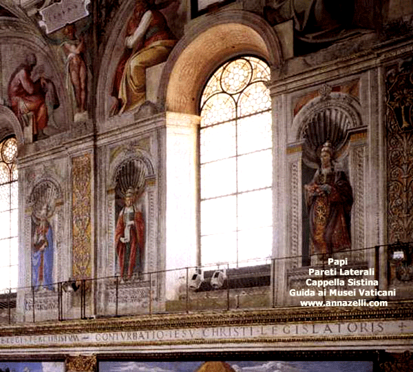 papi alle pareti laterali cappella sistina (musei vaticani)