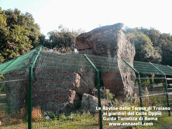 parco del colle oppio le terme di traiano