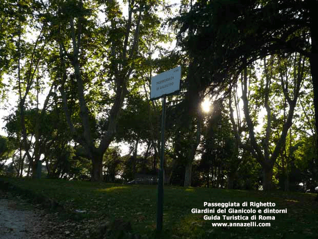 passeggiata di righetto giardini del gianicolo e dintorni roma