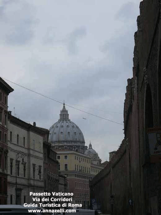 passetto di borgo da via dei corridori roma
