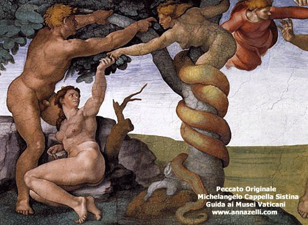peccato originale michelangelo volta cappella sistina