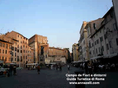 piazza campo de fiori e dintorni (roma)
