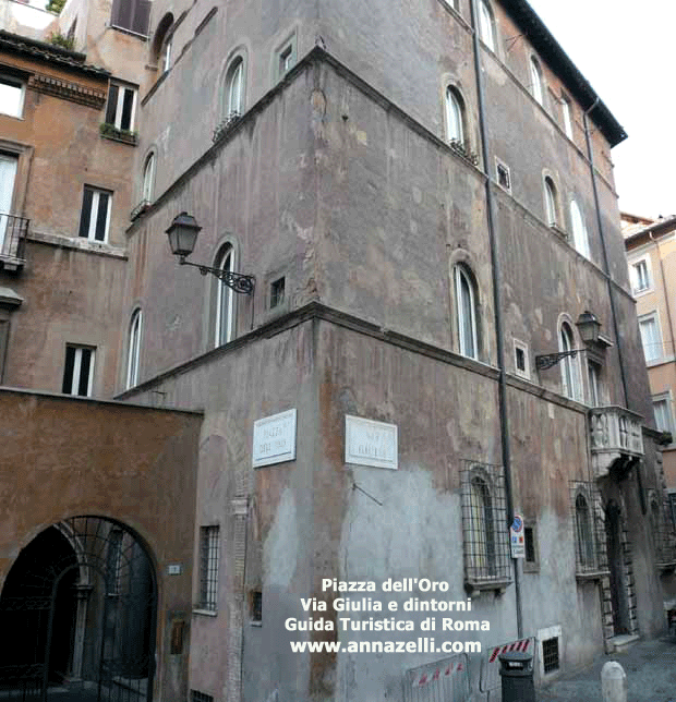 piazza dell'oro via giulia e dintorni roma