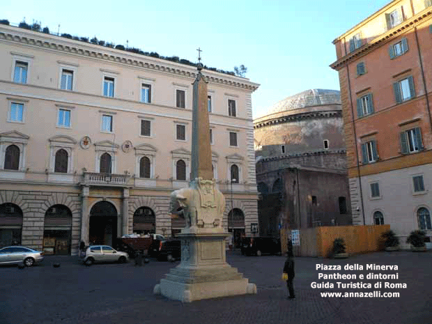 piazza della minerva pantheon e dintorni roma