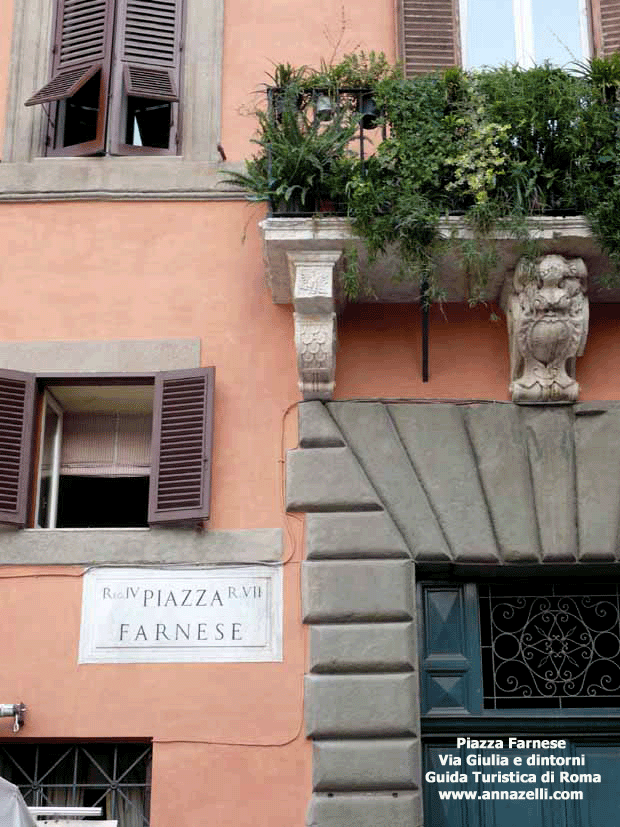 piazza farnese via giulia e dintorni roma