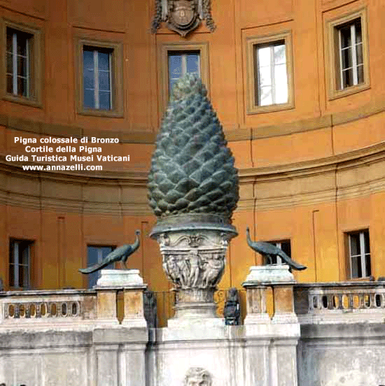 pigna colossale di bronzo cortile della pigna musei vaticani